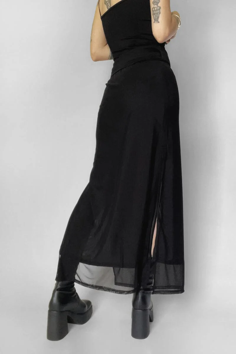 Shadow Veil Mesh Skirt - Image 4