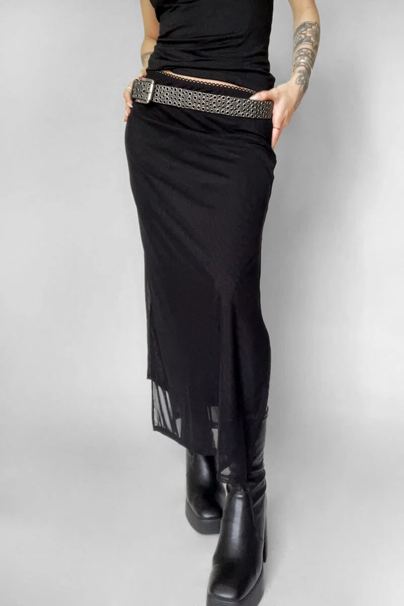 Shadow Veil Mesh Skirt - Image 6